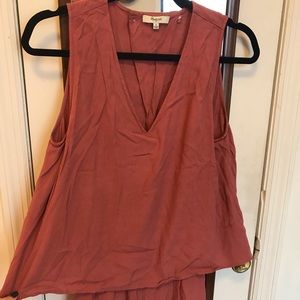 Madewell Dark coral romper